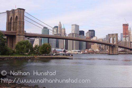 The Brooklyn Bridge from Brooklyn Bridge Park